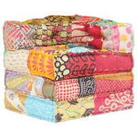 Thumbnail for Modularer Pouf Patchwork Stoff