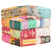 Thumbnail for Modularer Pouf Patchwork Stoff