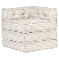 Thumbnail for Modularer Pouf Beige Stoff