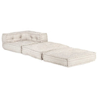 Thumbnail for Modularer Pouf Beige Stoff