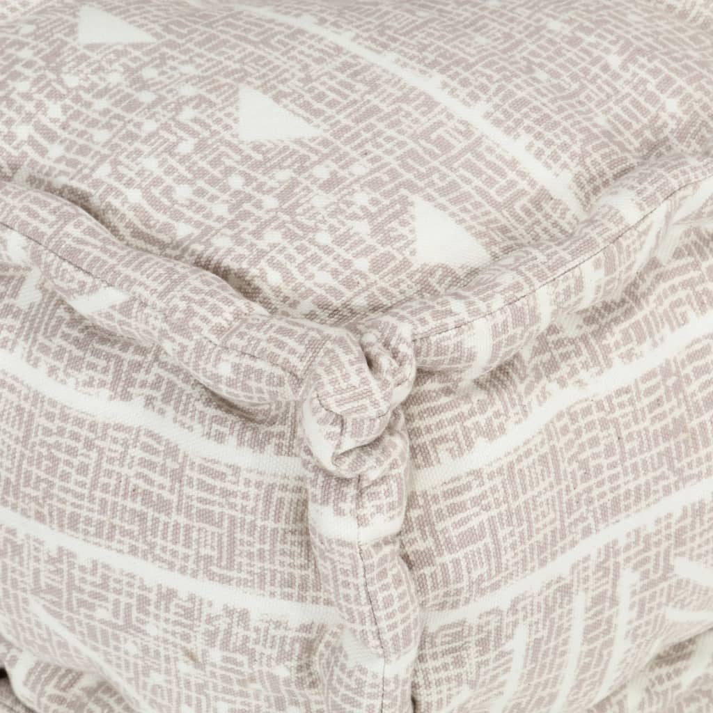 Modularer Pouf Beige Stoff