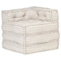 Thumbnail for Modularer Pouf Beige Stoff