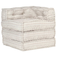 Thumbnail for Modularer Pouf Beige Stoff