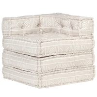 Thumbnail for Modularer Pouf Beige Stoff