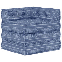 Thumbnail for Modularer Pouf Indigo Stoff