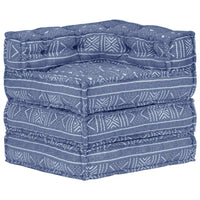 Thumbnail for Modularer Pouf Indigo Stoff