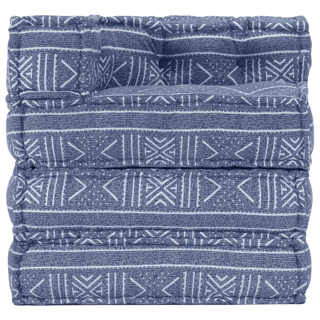 Modularer Pouf Indigo Stoff