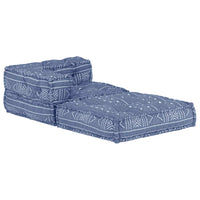 Thumbnail for Modularer Pouf Indigo Stoff