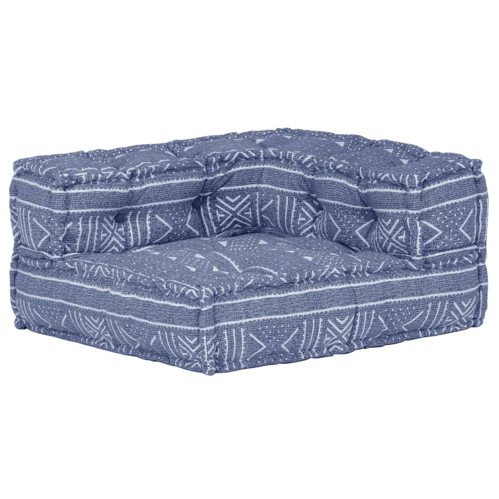 Modularer Pouf Indigo Stoff