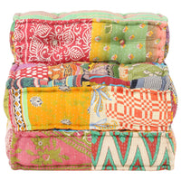 Thumbnail for Modularer Pouf Patchwork Stoff