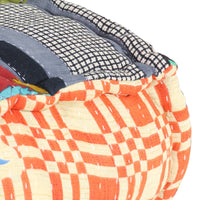 Thumbnail for Modularer Pouf Patchwork Stoff