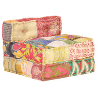 Thumbnail for Modularer Pouf Patchwork Stoff