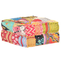 Thumbnail for Pouf 60x70x36 cm Patchwork Stoff