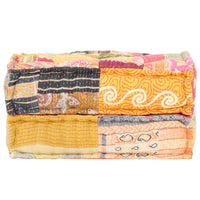 Thumbnail for Pouf 60x70x36 cm Patchwork Stoff
