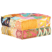 Thumbnail for Pouf 60x70x36 cm Patchwork Stoff