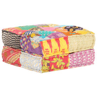 Thumbnail for Pouf 60x70x36 cm Patchwork Stoff