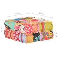 Thumbnail for Pouf 60x70x36 cm Patchwork Stoff