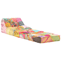 Thumbnail for Modularer Pouf Patchwork Stoff