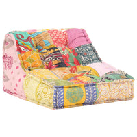 Thumbnail for Modularer Pouf Patchwork Stoff