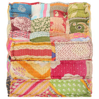 Thumbnail for Modularer Pouf Patchwork Stoff