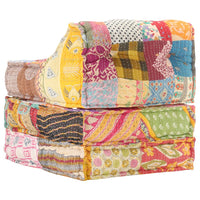 Thumbnail for Modularer Pouf Patchwork Stoff