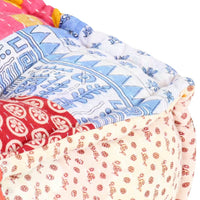 Thumbnail for Modularer Pouf Patchwork Stoff