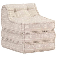Thumbnail for Modularer Pouf Beige Stoff