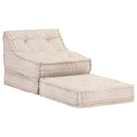 Thumbnail for Modularer Pouf Beige Stoff