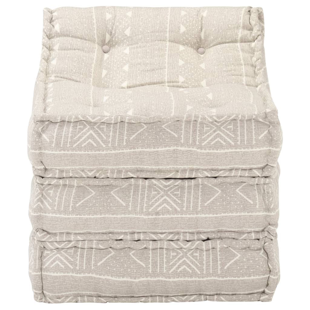 Modularer Pouf Beige Stoff