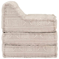 Thumbnail for Modularer Pouf Beige Stoff