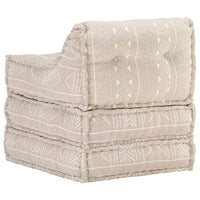 Thumbnail for Modularer Pouf Beige Stoff