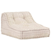 Thumbnail for Modularer Pouf Beige Stoff
