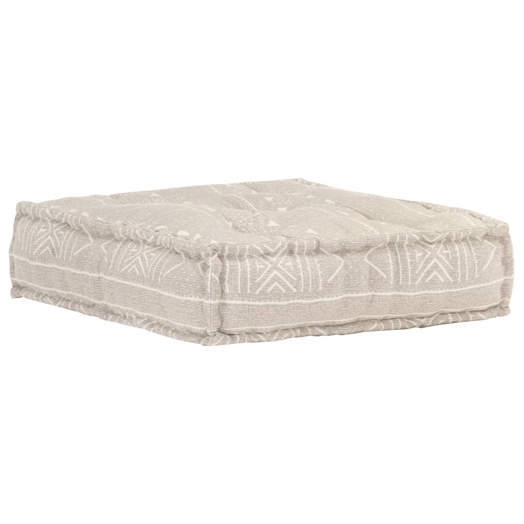 Modularer Pouf Beige Stoff