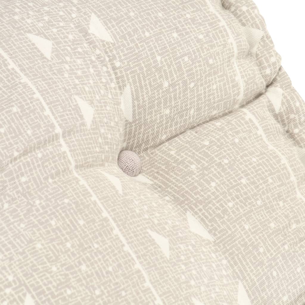 Modularer Pouf Beige Stoff