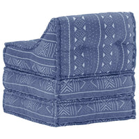 Thumbnail for Modularer Pouf Indigo Stoff
