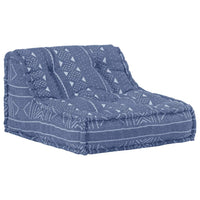 Thumbnail for Modularer Pouf Indigo Stoff