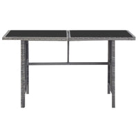 Thumbnail for 5-tlg. Garten-Essgruppe mit Auflagen Poly Rattan Grau