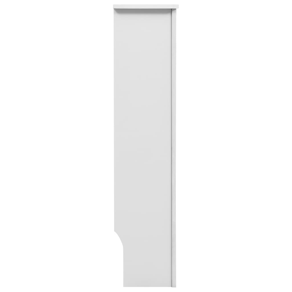 Heizkörperverkleidungen 2 Stk. Weiß 152×19×81,5 cm MDF