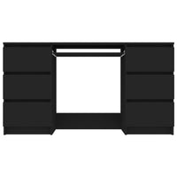 Thumbnail for Schreibtisch Schwarz 140x50x77 cm Holzwerkstoff