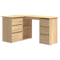 Thumbnail for Eckschreibtisch Sonoma-Eiche 145x100x76 cm Holzwerkstoff