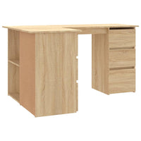 Thumbnail for Eckschreibtisch Sonoma-Eiche 145x100x76 cm Holzwerkstoff