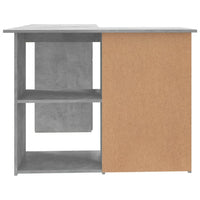 Thumbnail for Eckschreibtisch Betongrau 145x100x76 cm Holzwerkstoff
