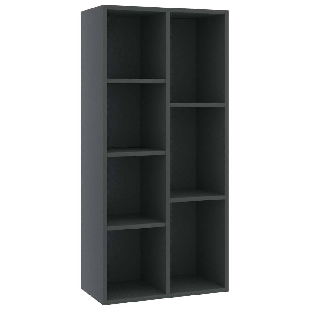 Bücherregal Grau 50x25x106 cm Holzwerkstoff
