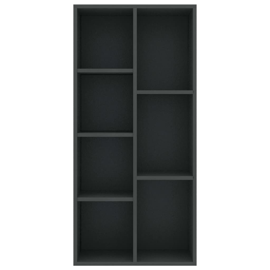 Bücherregal Grau 50x25x106 cm Holzwerkstoff