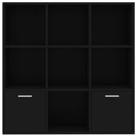 Thumbnail for Bücherregal Schwarz 98x30x98 cm Holzwerkstoff