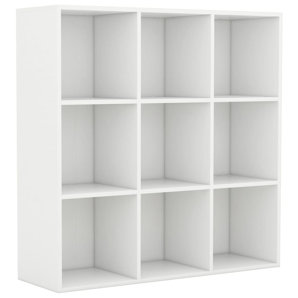 Bücherregal Weiß 98x30x98 cm Holzwerkstoff