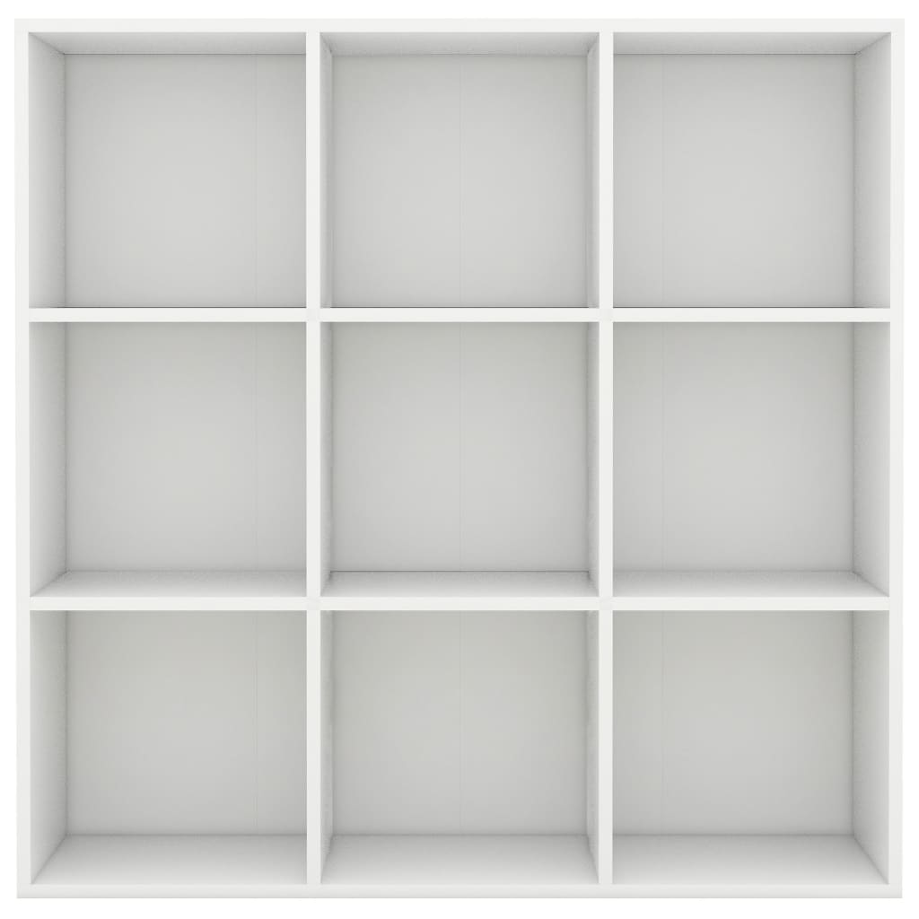 Bücherregal Weiß 98x30x98 cm Holzwerkstoff