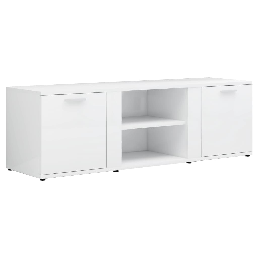 TV-Schrank Hochglanz-Weiß 120x34x37 cm Holzwerkstoff