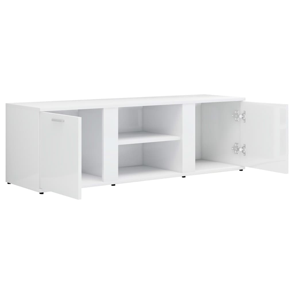 TV-Schrank Hochglanz-Weiß 120x34x37 cm Holzwerkstoff