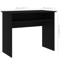Thumbnail for Schreibtisch Schwarz 90x50x74 cm Holzwerkstoff